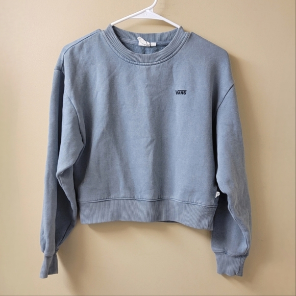 Vans Concrete Wash Boxy Crewneck Sweatshirt Size XS - Picture 1 of 9